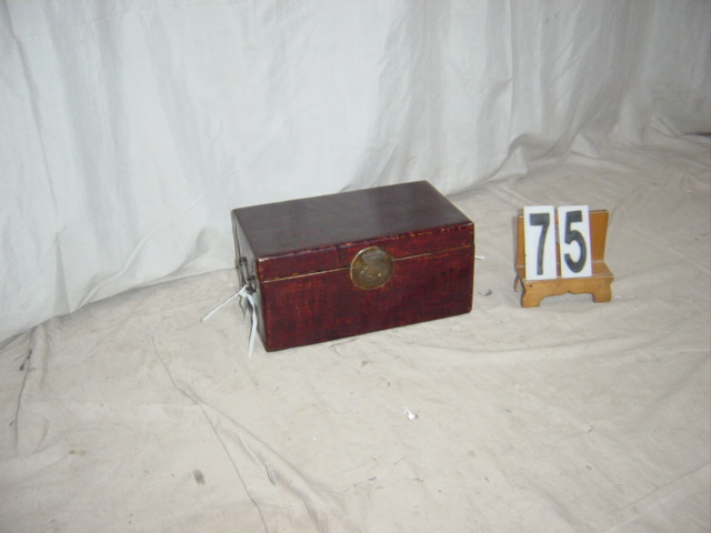 Small Lacquered Leather Box #75